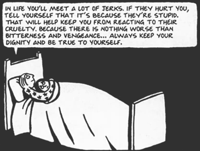 Panel from Persepolis by Marjane Satrapi